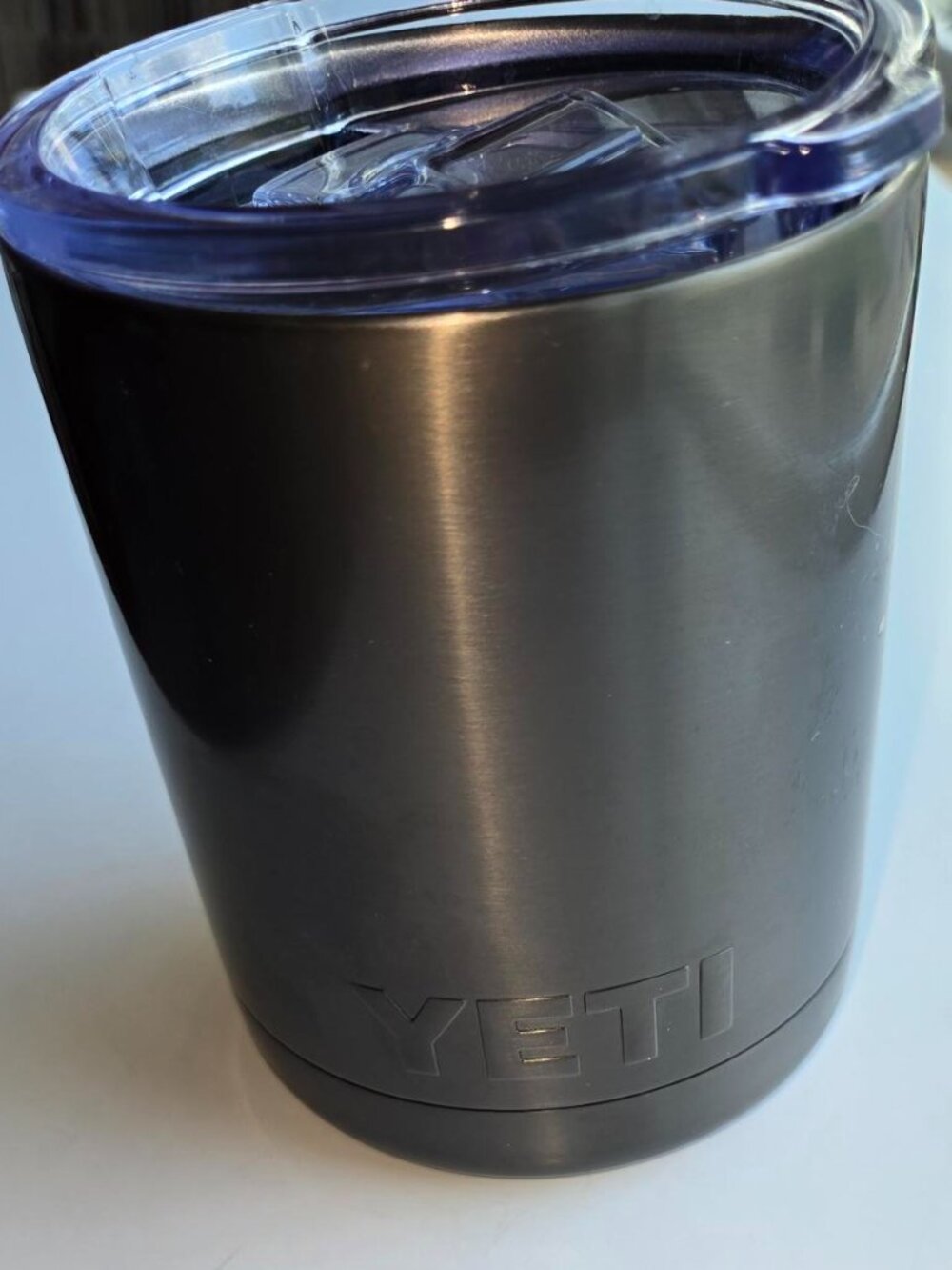 YETI Rambler 10 oz Lowball, Vacuum Insulated, Stainless Steel with Standard Lid.